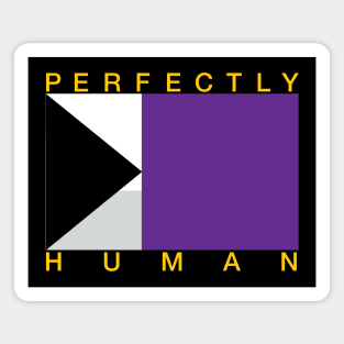 Perfectly Human - Demisexual Pride Flag Magnet